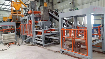 仿石PC透水磚生產現場